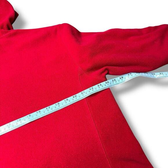 VTG Y2K Old Navy Skate Polar Fleece Boulder Snowboards Hoodie Sweatshirt Red XL - Picture 8 of 9